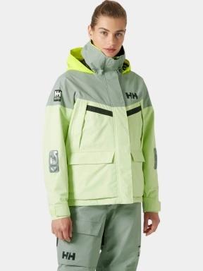 Helly Hansen W Pier 4.0 Jacket női vitorlás kabát zöld színben 1