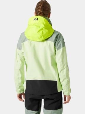 Helly Hansen W Pier 4.0 Jacket női vitorlás kabát zöld színben 3