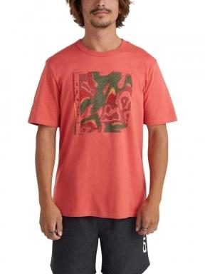O'Neill Trvlr Pacific T-Shirt férfi rövid ujjú póló piros színben 1