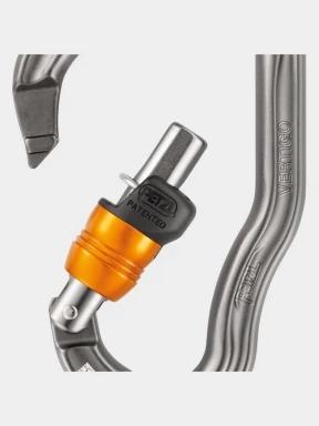 Petzl Vertigo Wire-Lock karabiner szürke színben 3