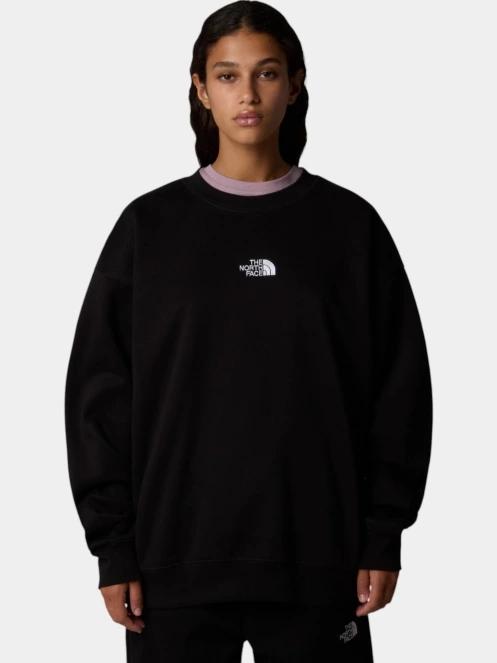 The North Face W Essential Oversize Crew női pulóver fekete színben 2
