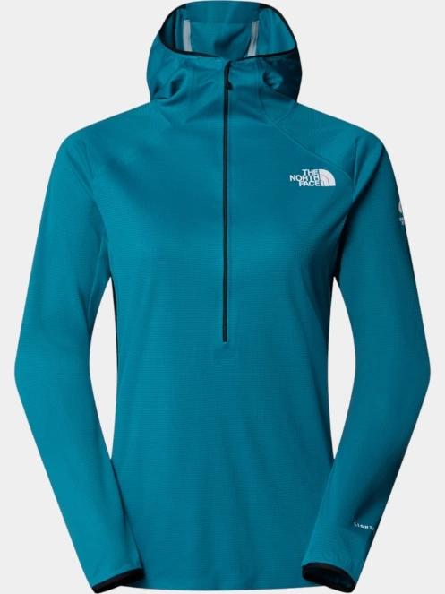 The North Face W Summit Direct Sun Hoodie női polár pulóver zöld színben 5