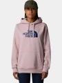 The North Face W Drew Peak Pullover Hoodie női kapucnis pulóver rózsaszín színben 1
